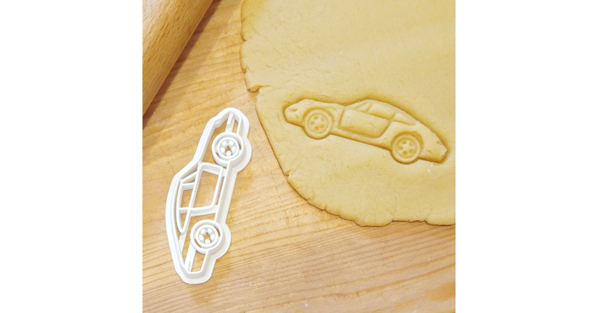 Tagliabiscotti Stadter Forma SUV In Acciaio Inox - 9 Cm, Per Biscotti, Pasta Di Sale E Hobby Creativi